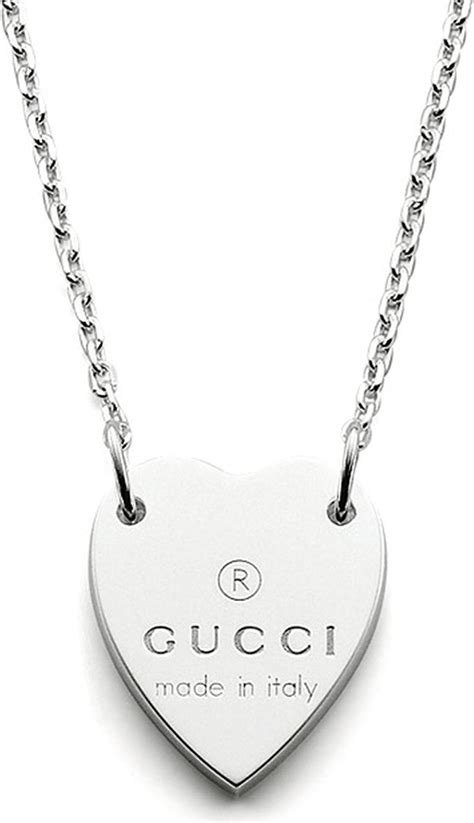 gucci shirt with heart|heart necklace with gucci trademark.